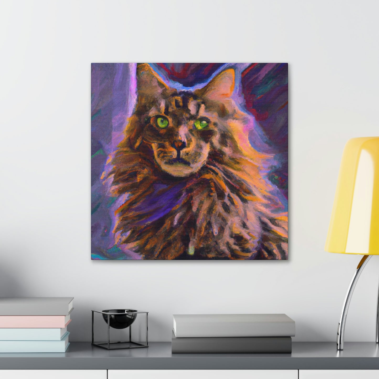 Fur of Maine Coon - Canvas