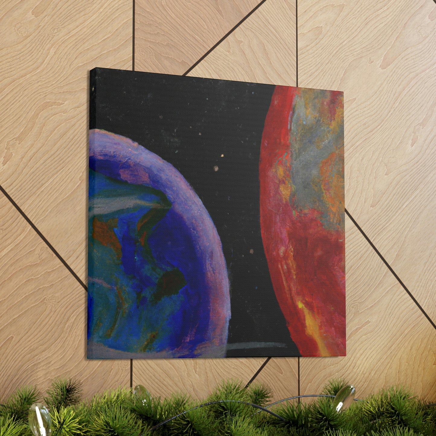 Earth's Cosmic Colors - Canvas