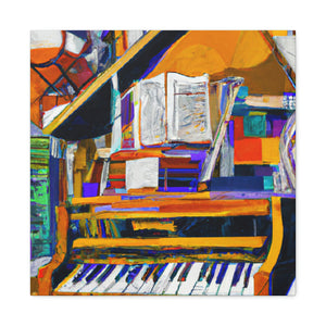 "Piano's Musical Reflection" - Canvas