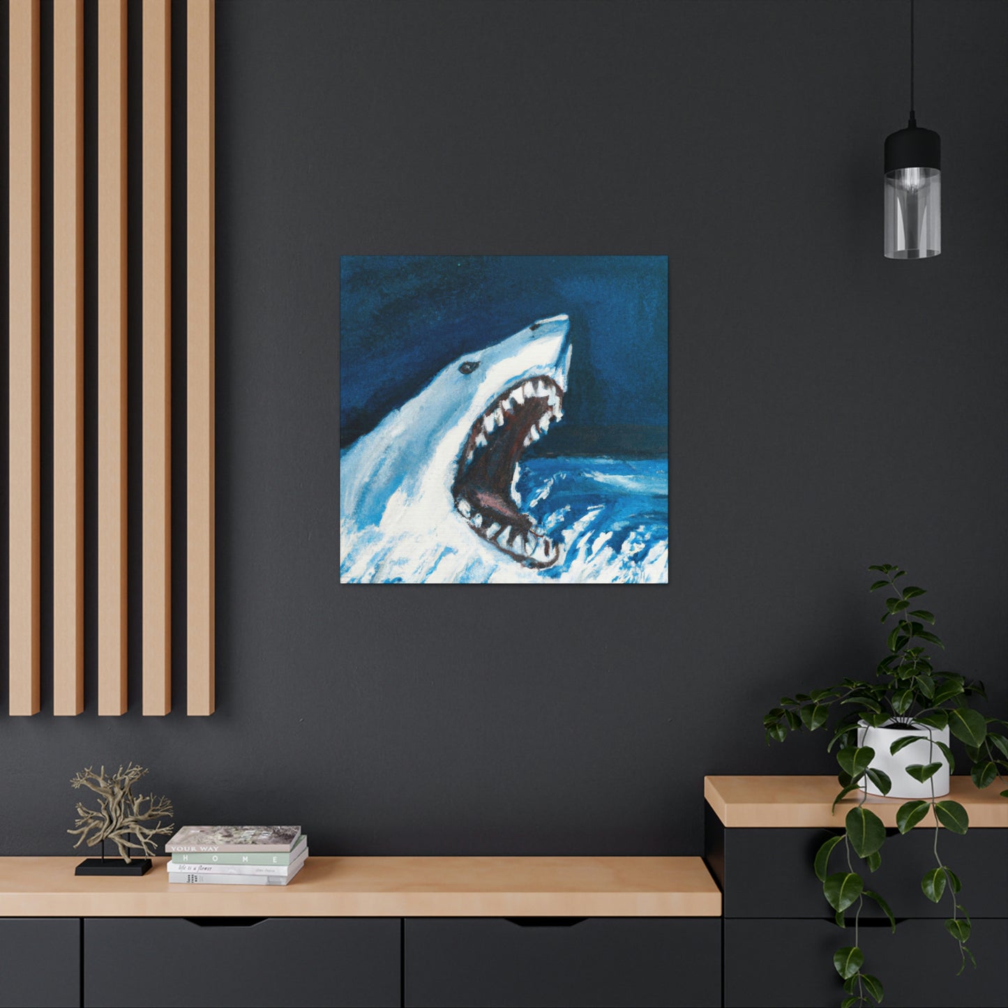 Great White Terror - Canvas