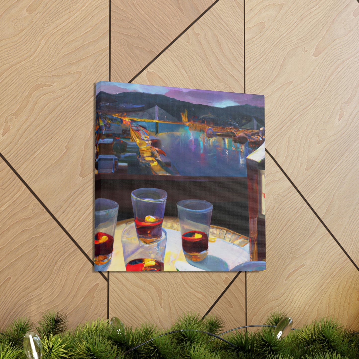 Booze in Glasses - Canvas