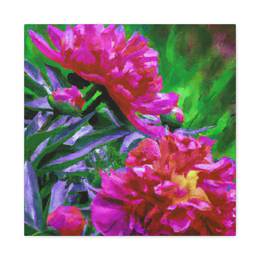 Peony with Passion. - Canvas