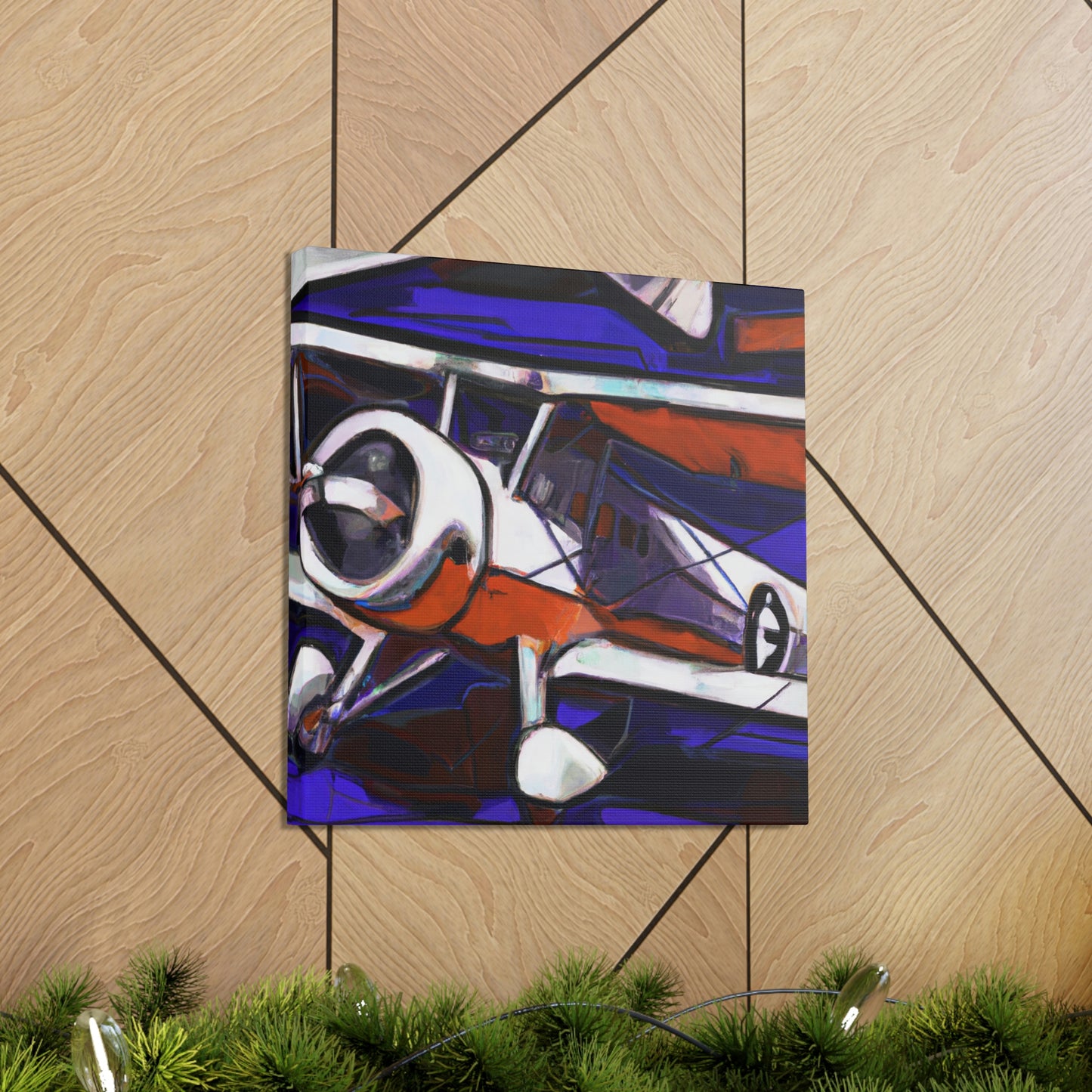 "Vintage Plane Flight" - Canvas