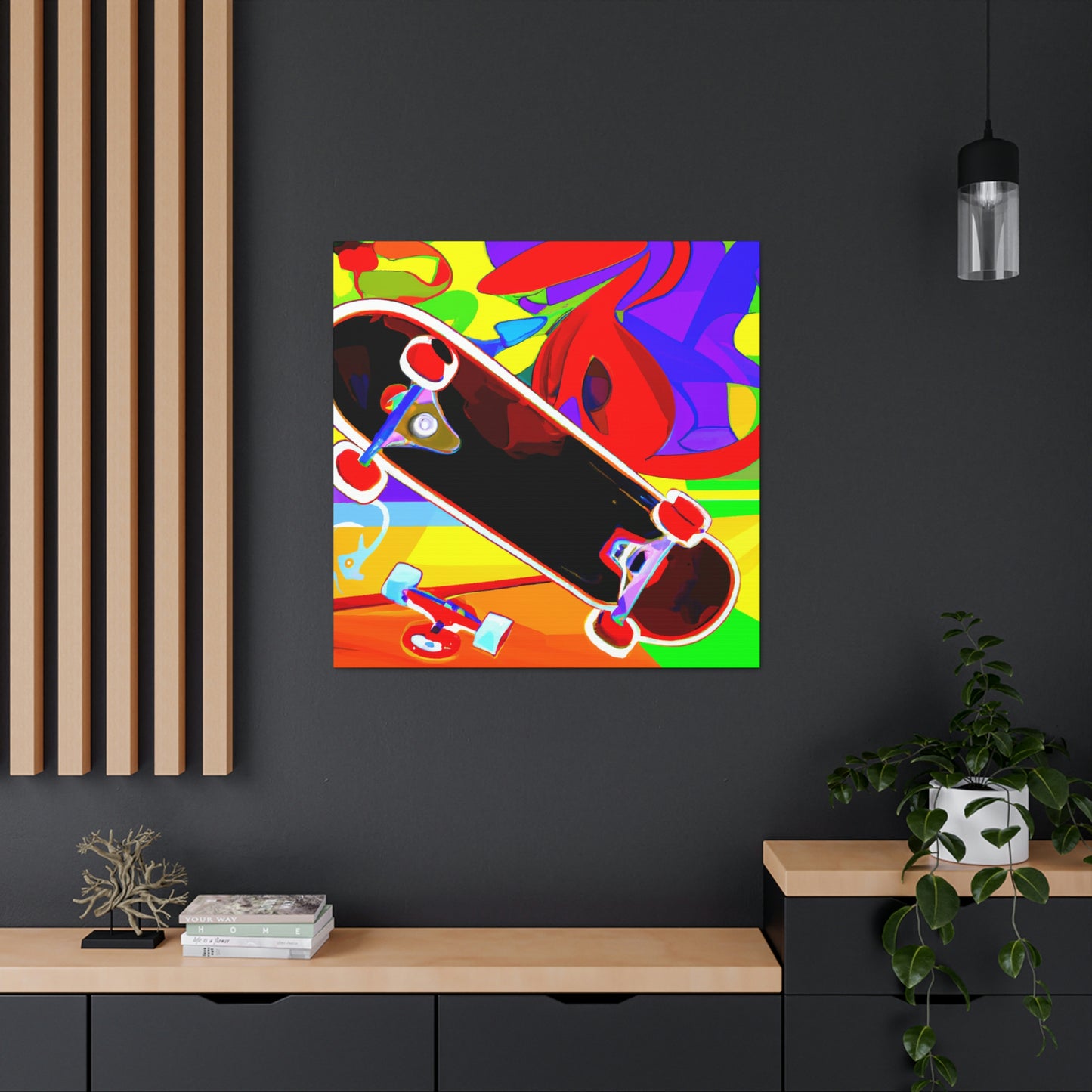 Skateboarding Expressionism - Canvas