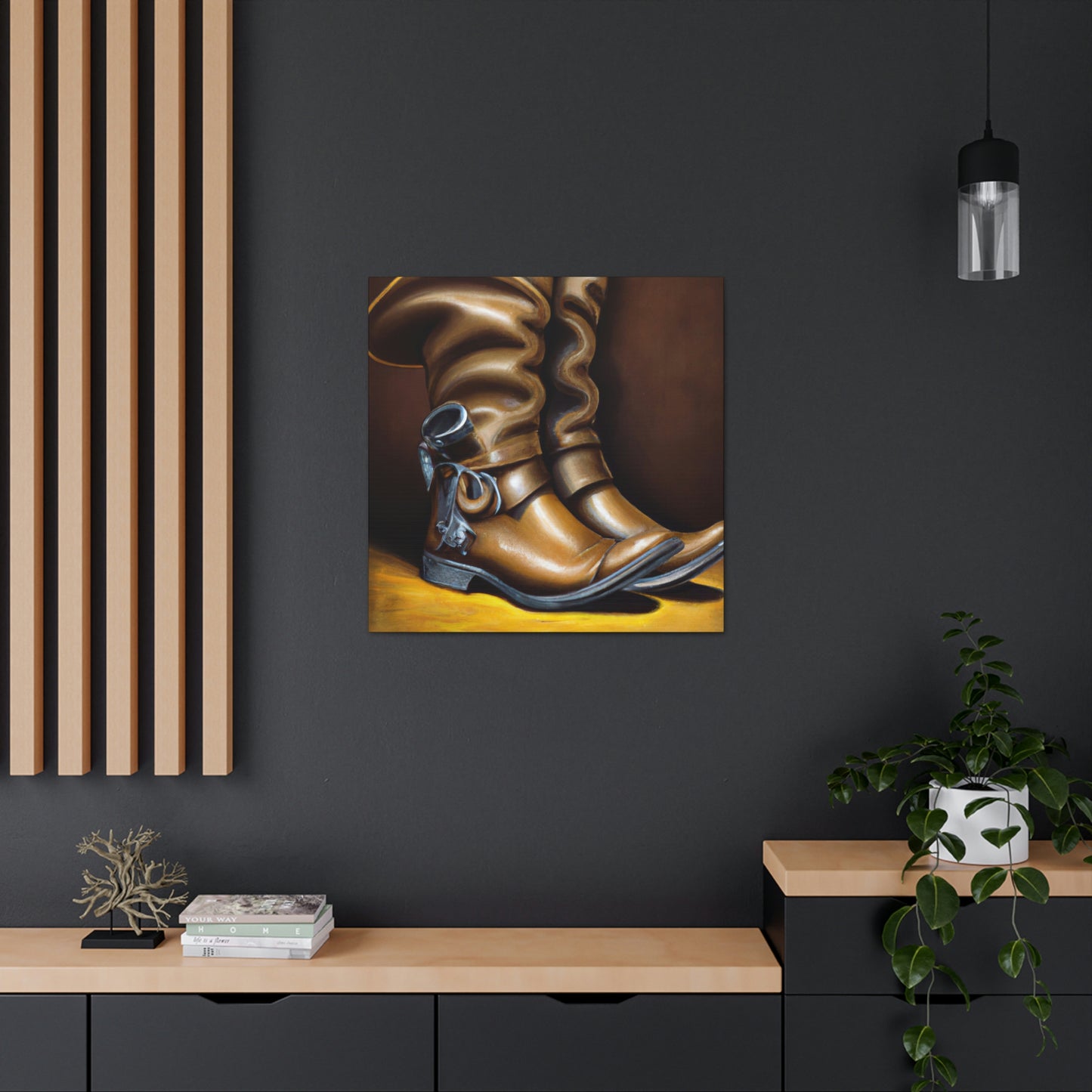 "Boot's Heeled Journey" - Canvas