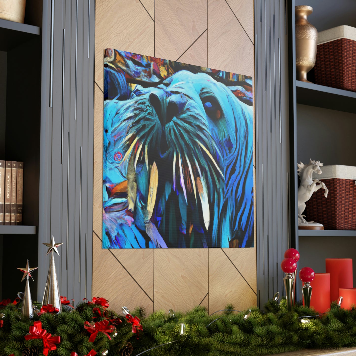 Walrus on a Wave - Canvas