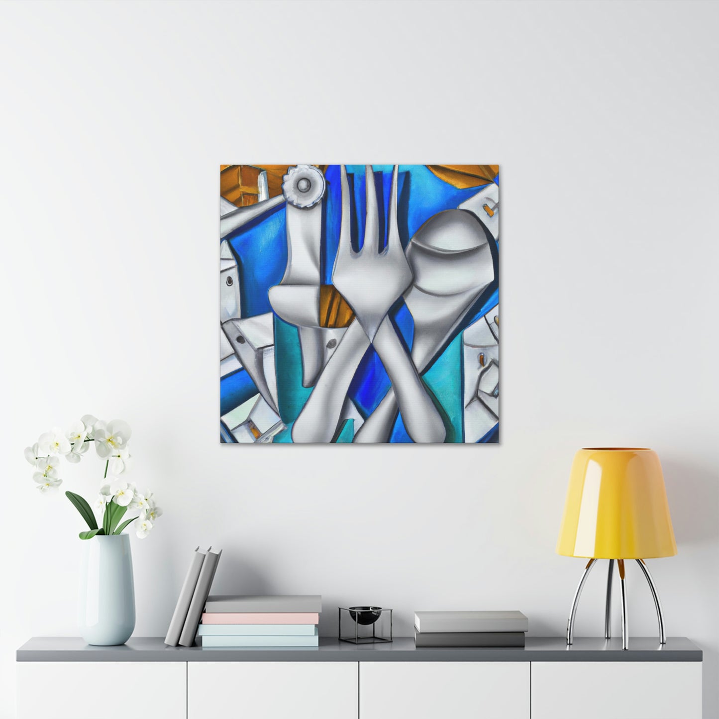 Silverware in Reflection - Canvas