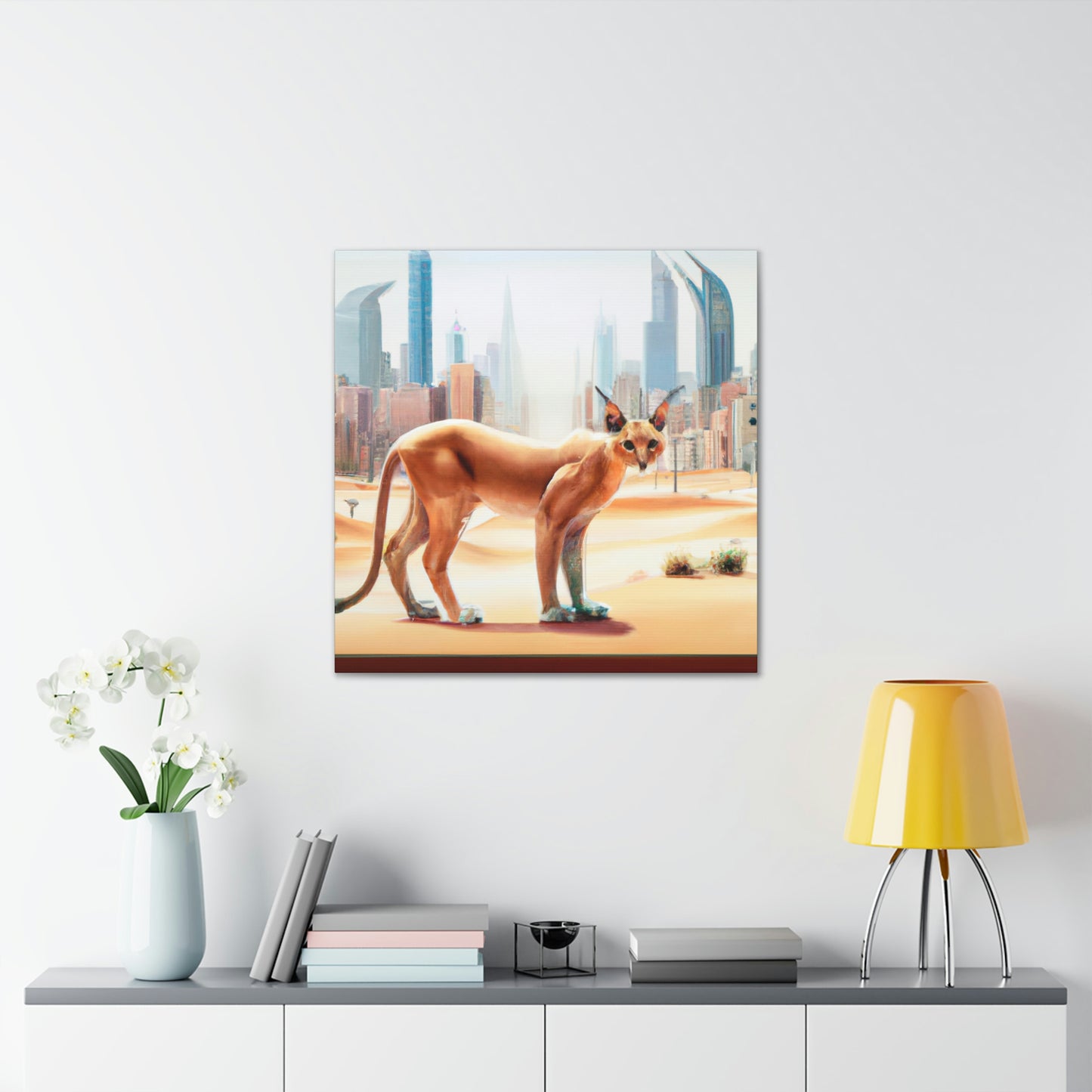 "Caracal in the City" - Canvas