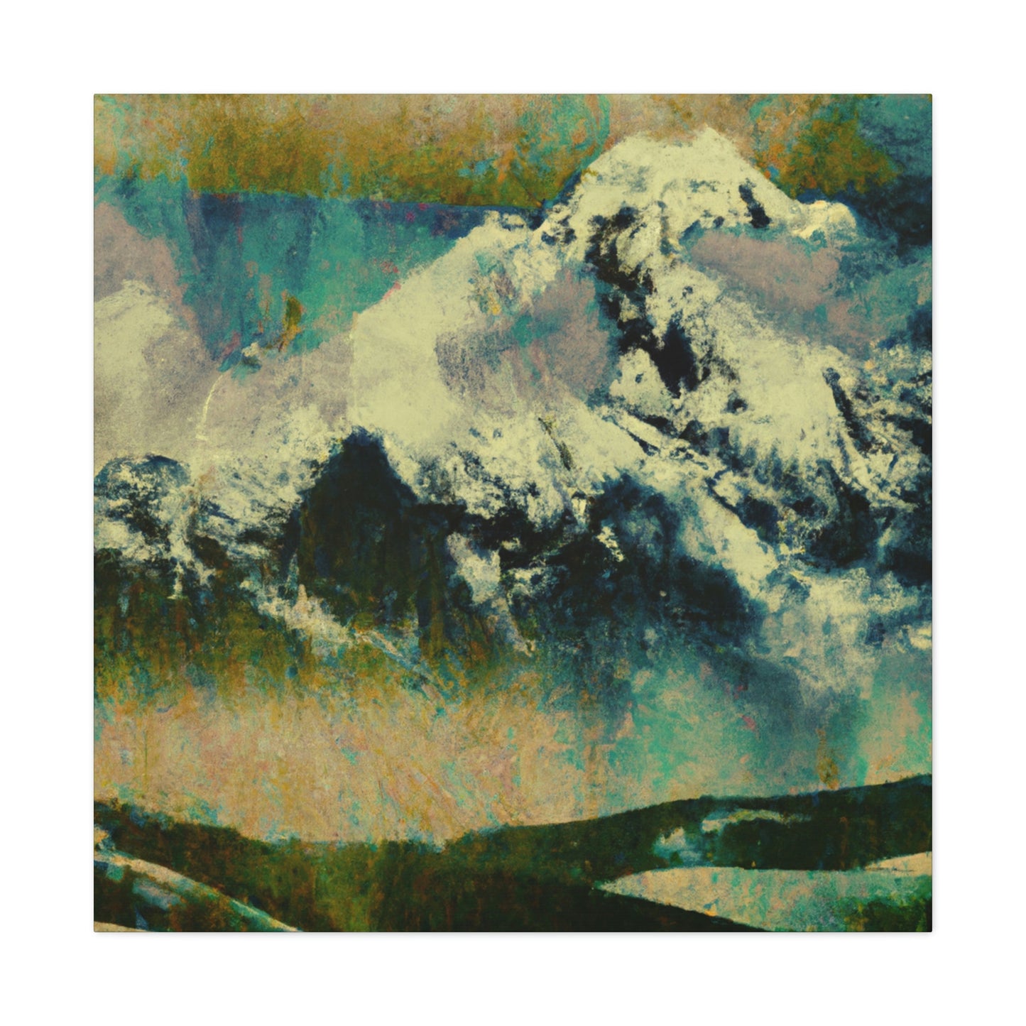 "Mountain Majesty Expressionism" - Canvas