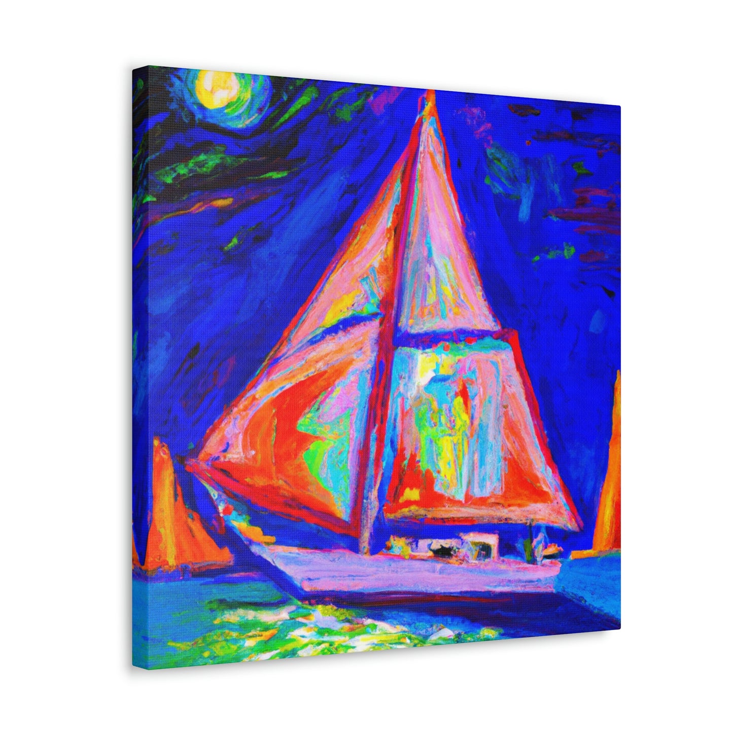 "Yacht in Expressionism" - Canvas