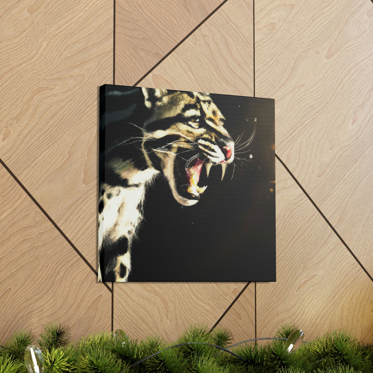 "Clouded Leopard Majesty" - Canvas