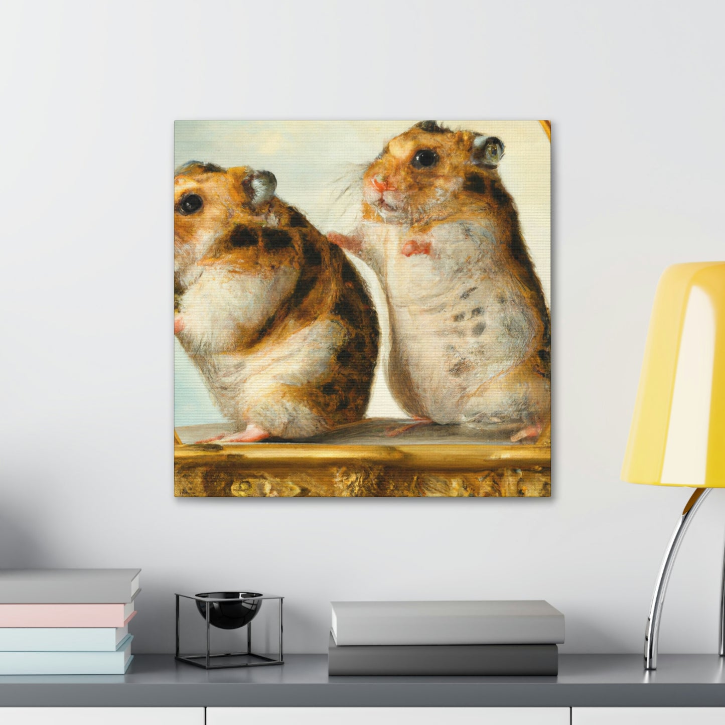 "Hamsters in Baroque". - Canvas