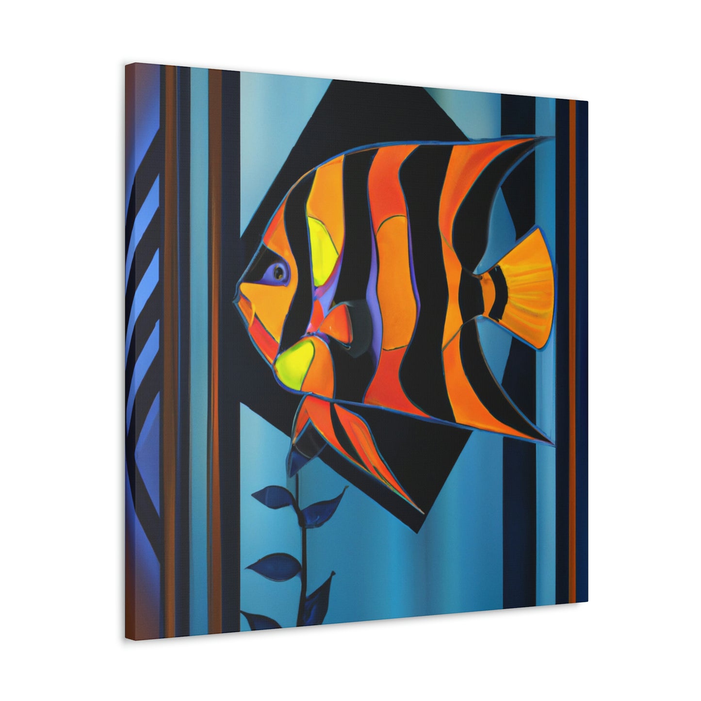 "Stardust Celestial Angelfish" - Canvas