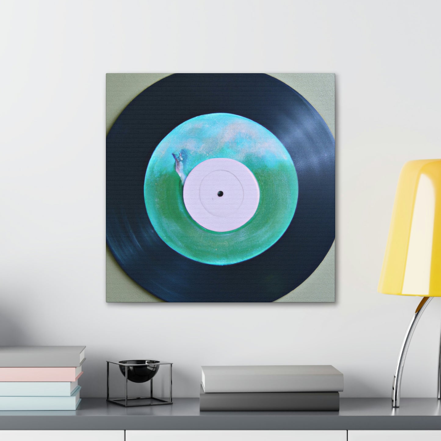 "Vinyl Record Dreamscape" - Canvas