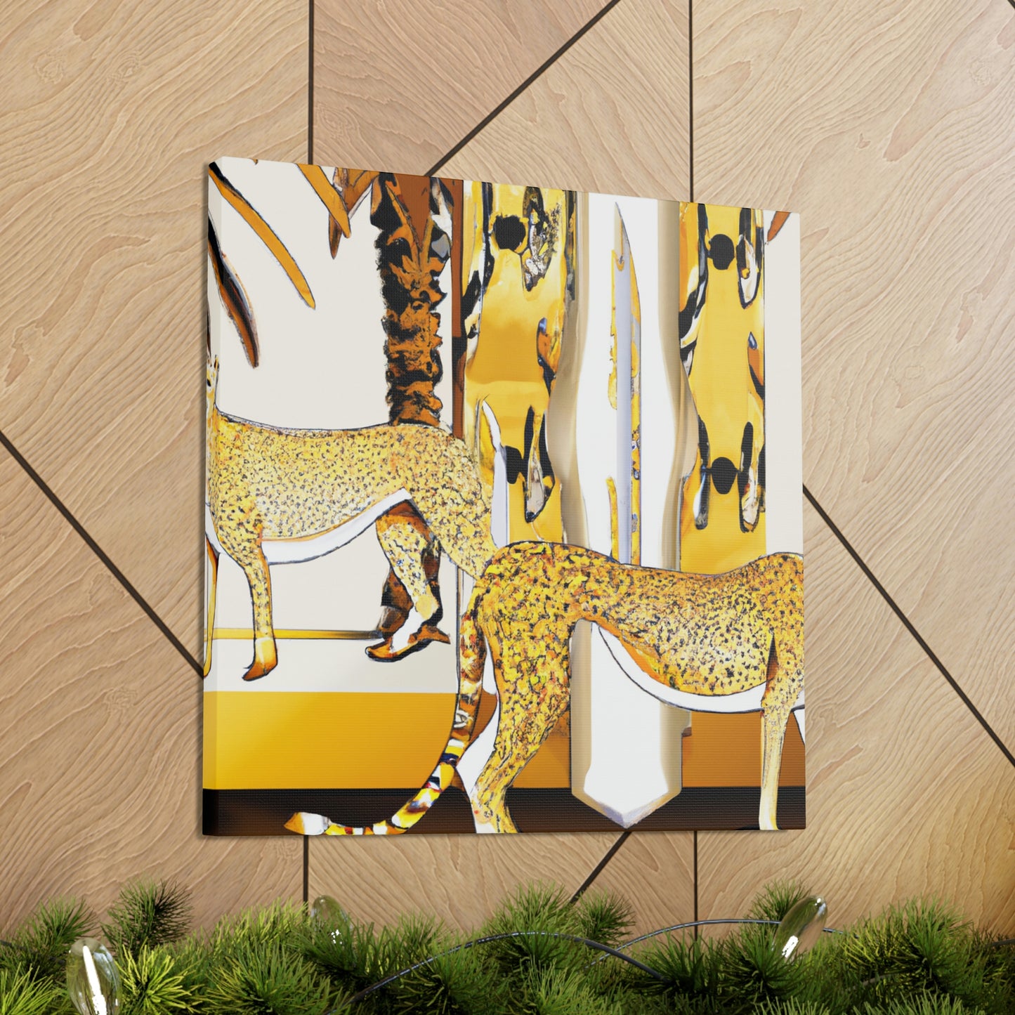 "Cheetah's Wild Symphony" - Canvas