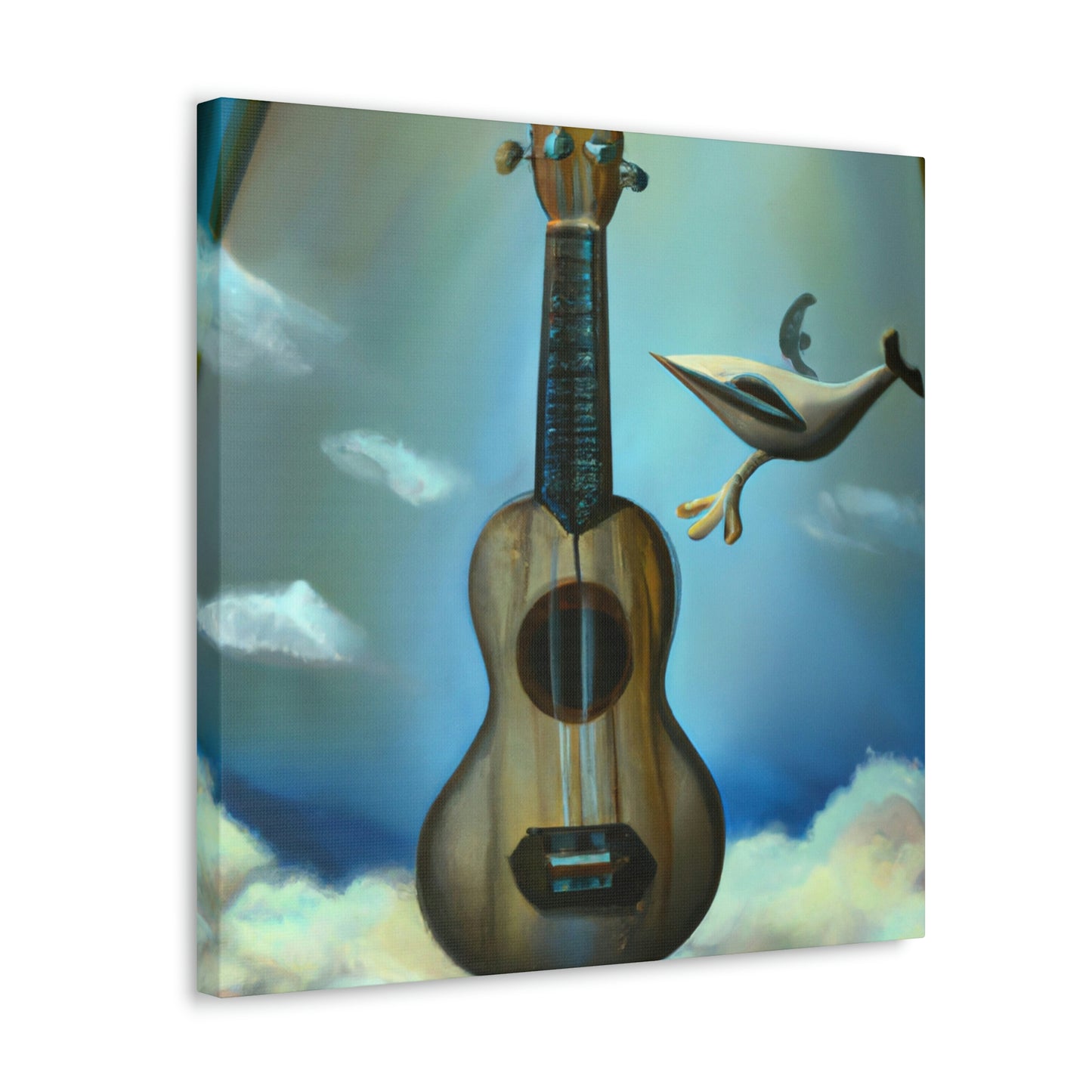 Ukelele Under Moonlight - Canvas