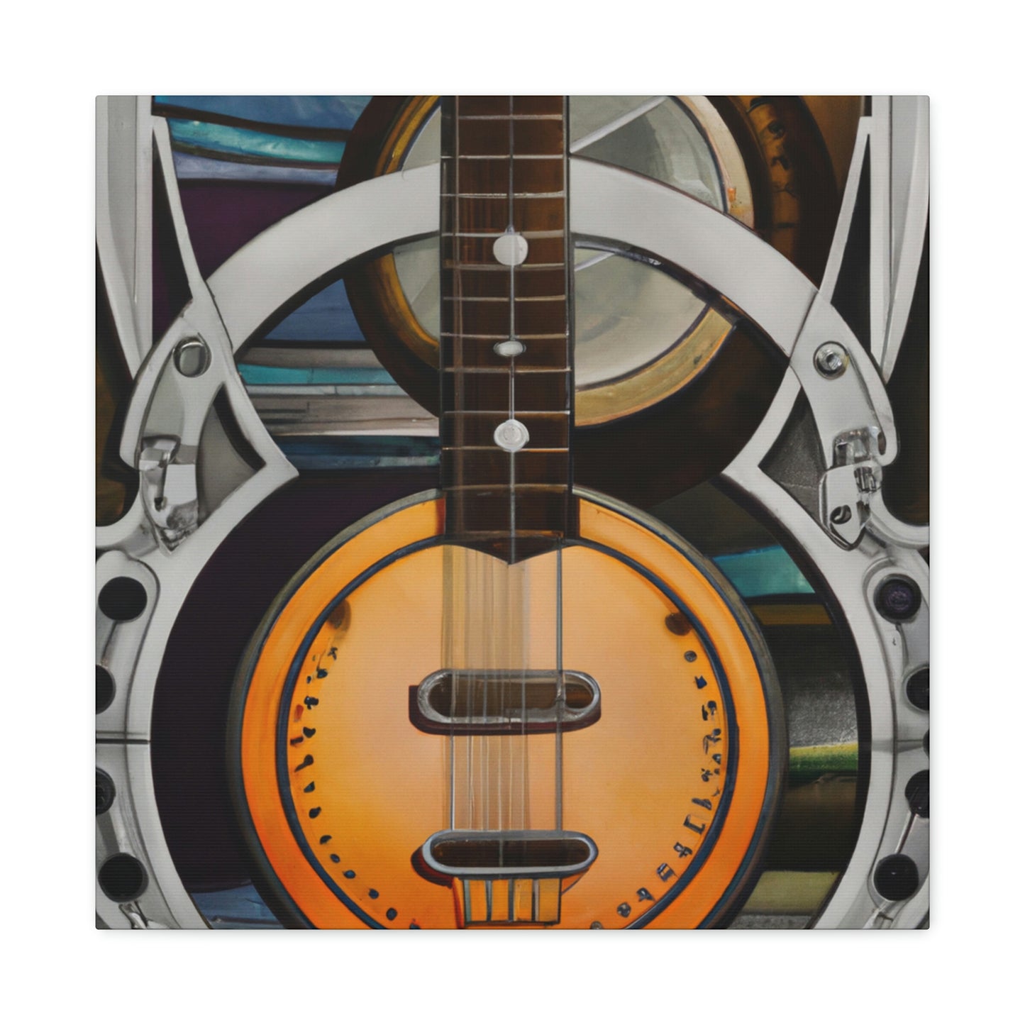 "Banjo in Art Deco" - Canvas