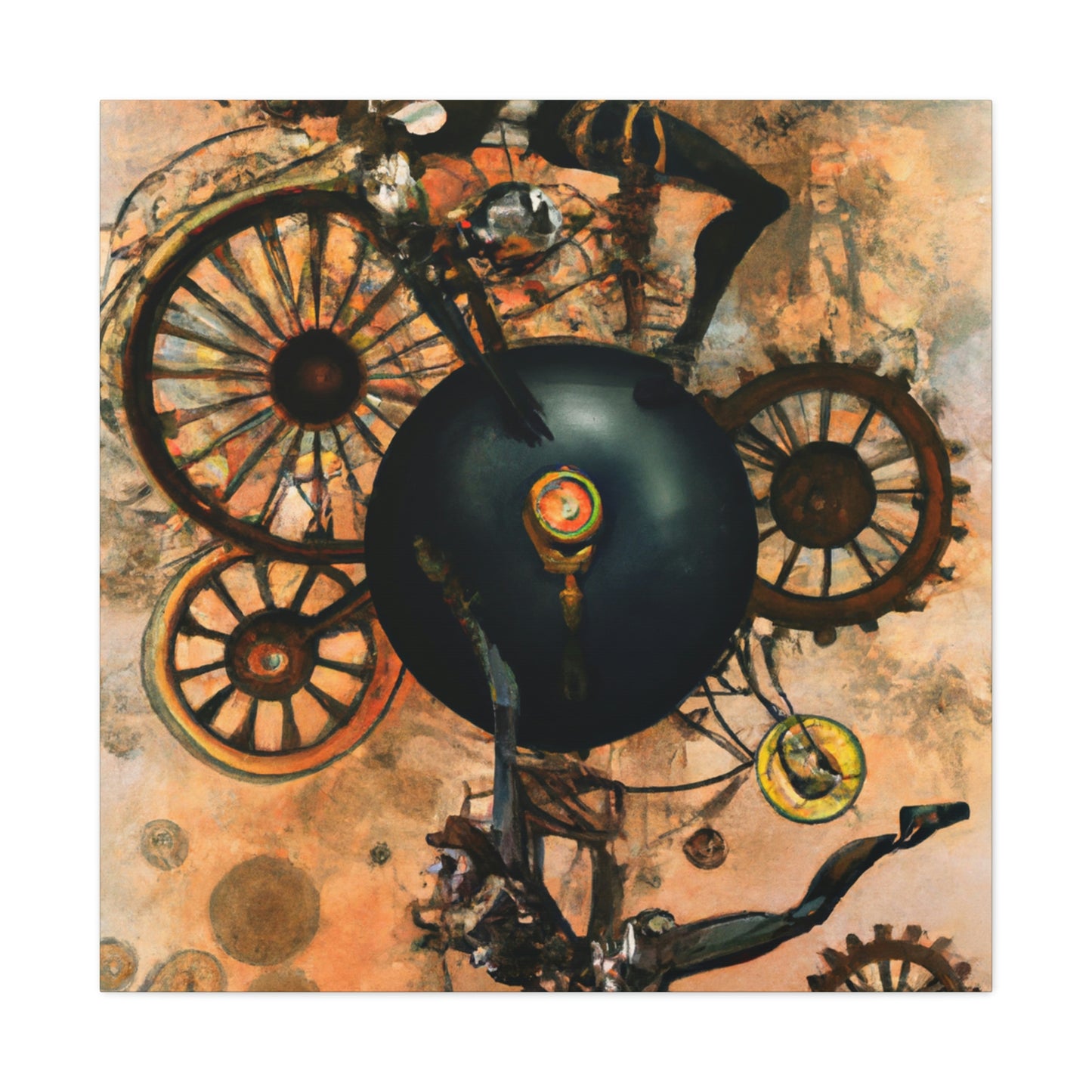 Gymnastics In Steampunk - Canvas