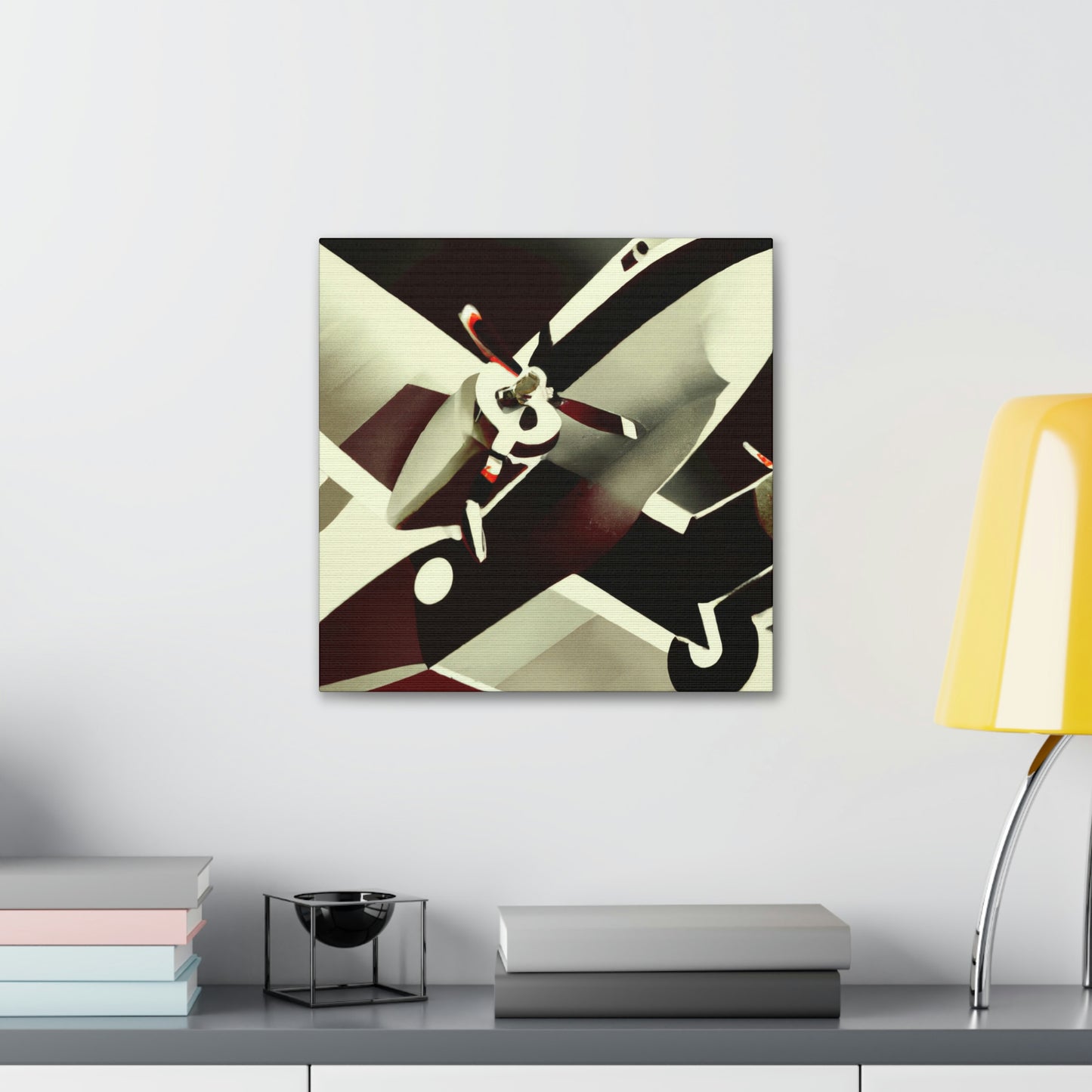 "Flight Over Deco City" - Canvas