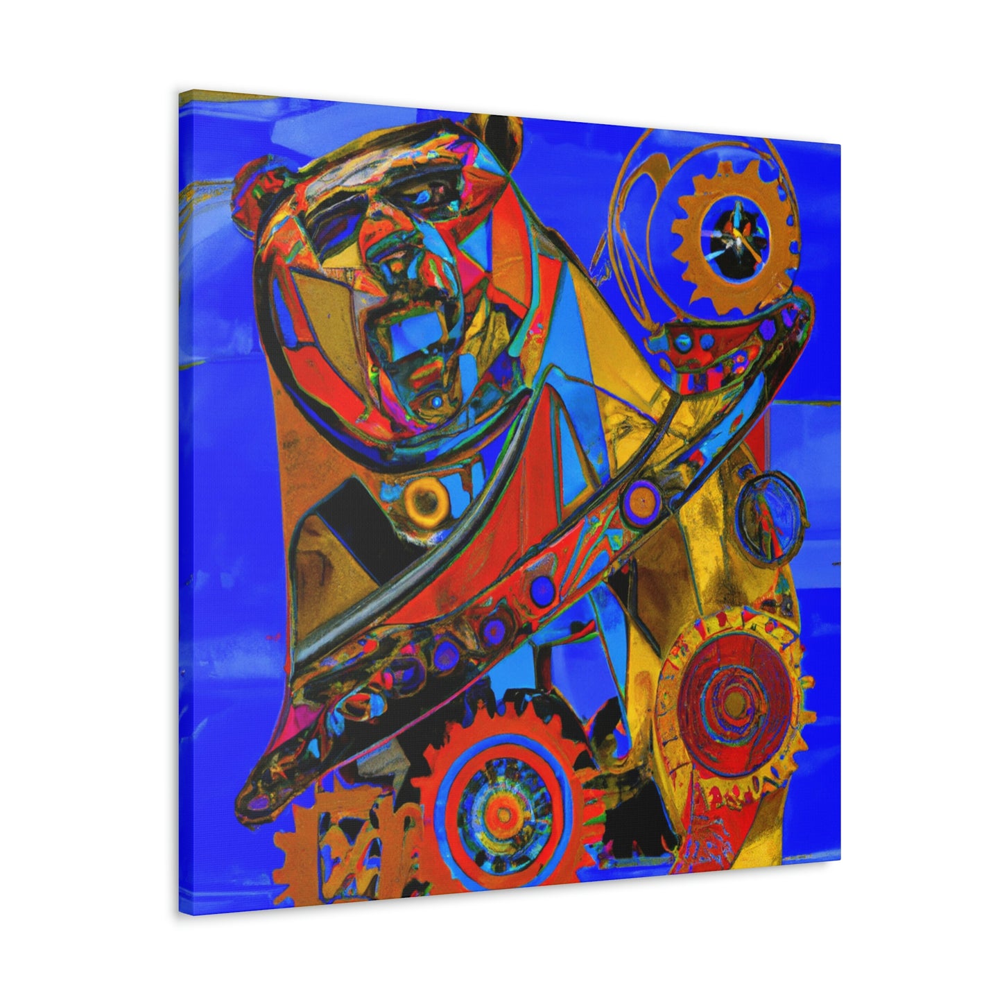 "Grizzly In Steampunk" - Canvas