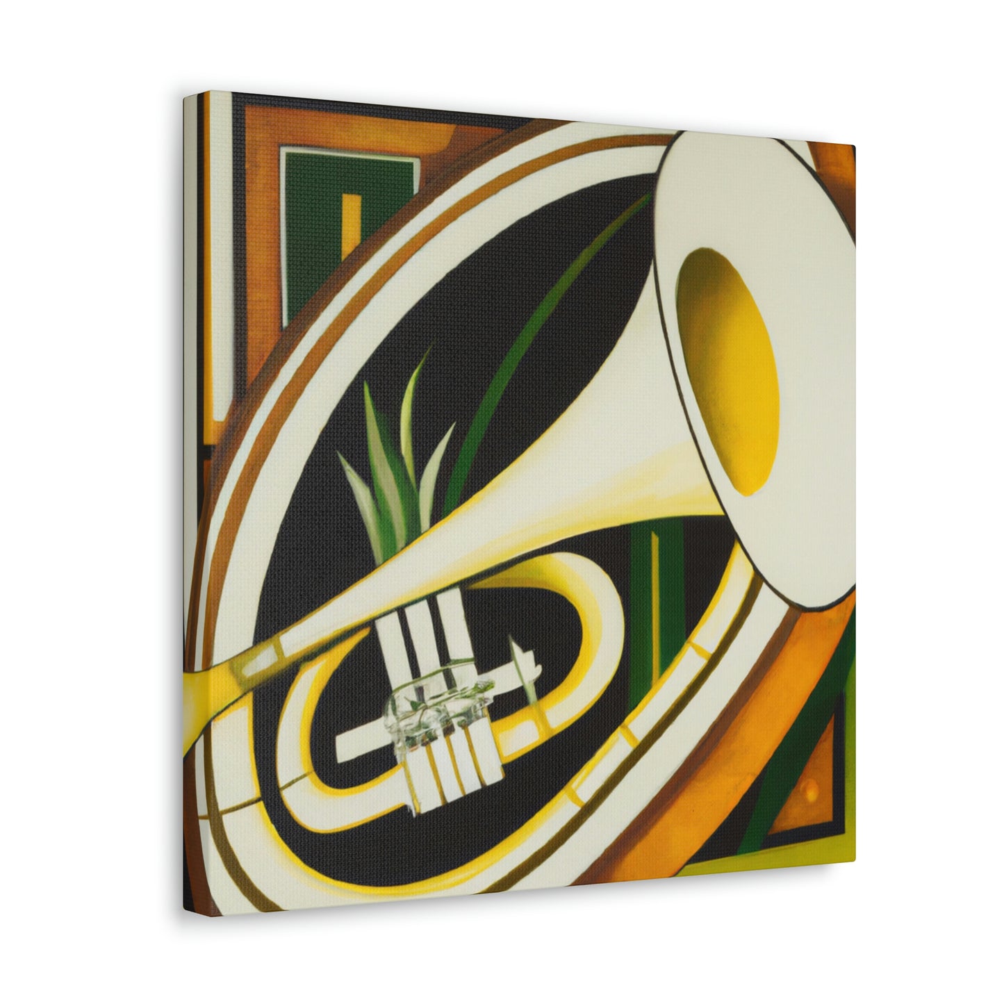 "Gilded Jazz Trumpet" - Canvas