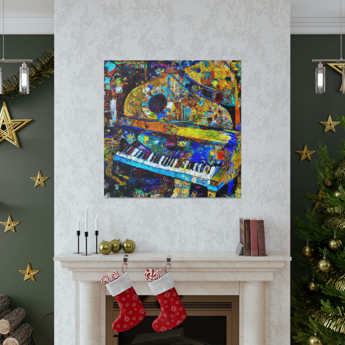 "Piano in Expressionism" - Canvas