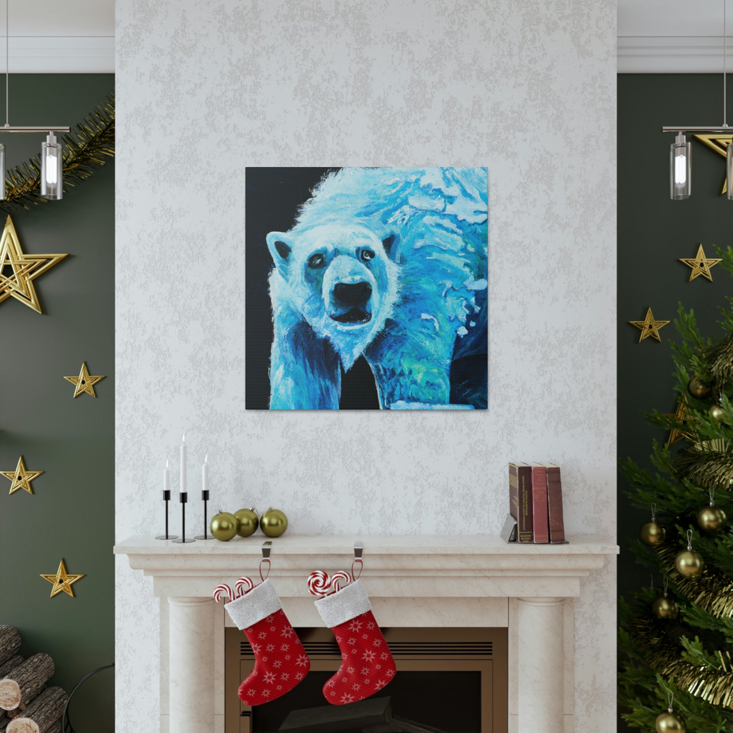 Polar Bear's Embrace - Canvas