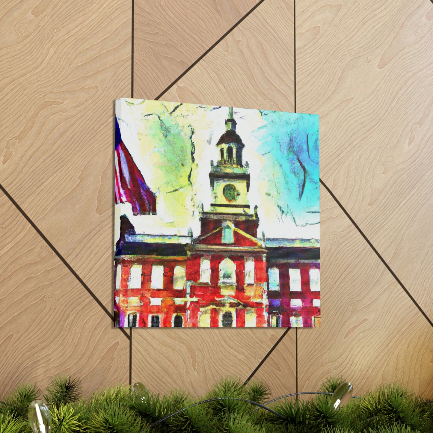 Independence Hall Reflected - Canvas