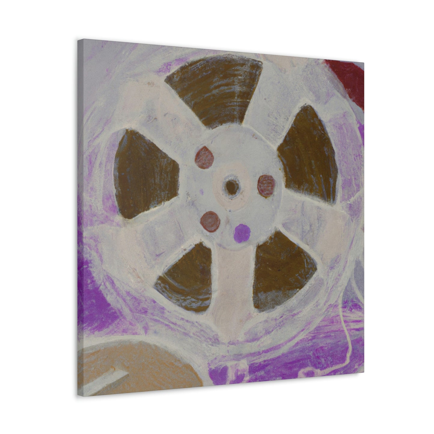 "Retro Reel Reflection" - Canvas