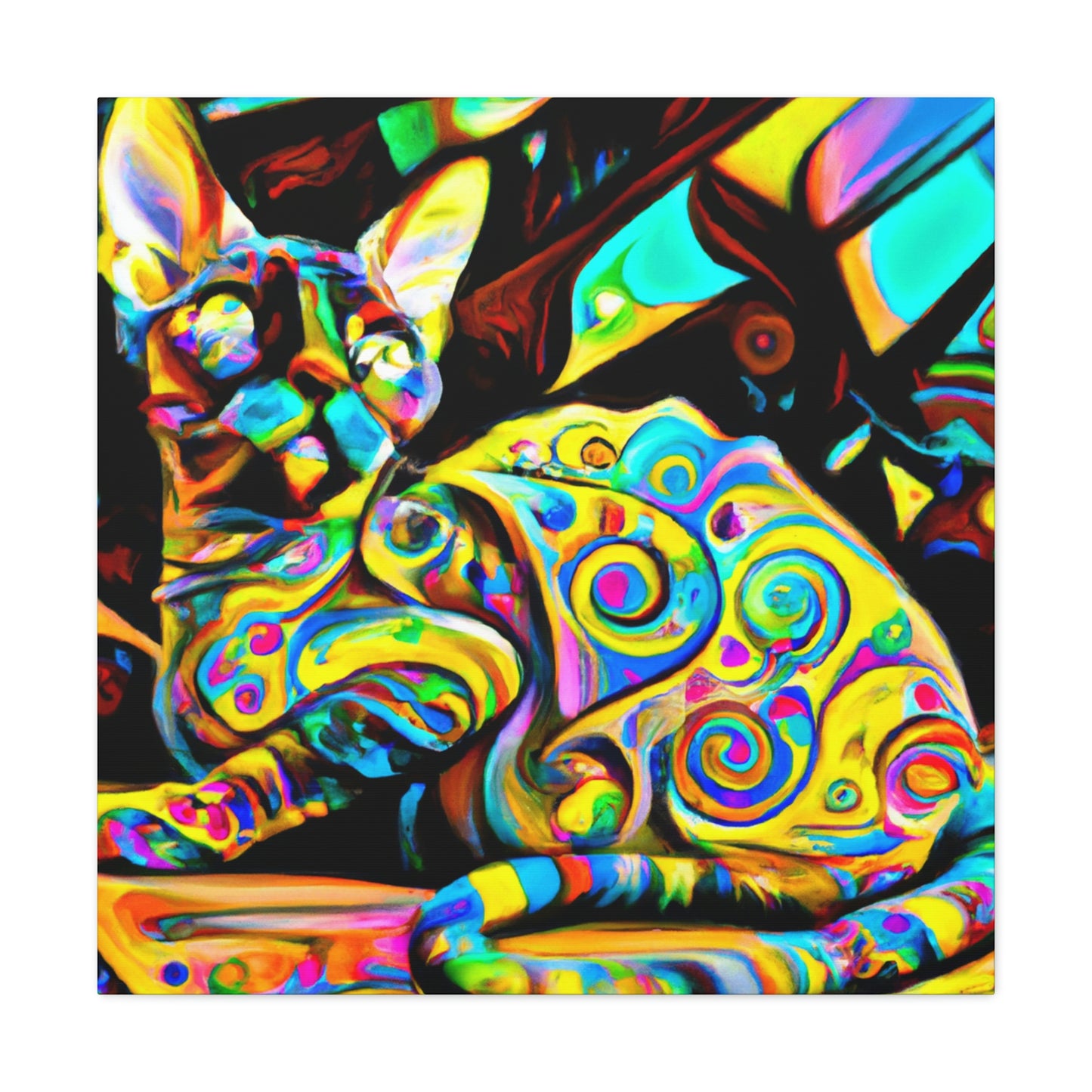 Devon Rex Regality - Canvas