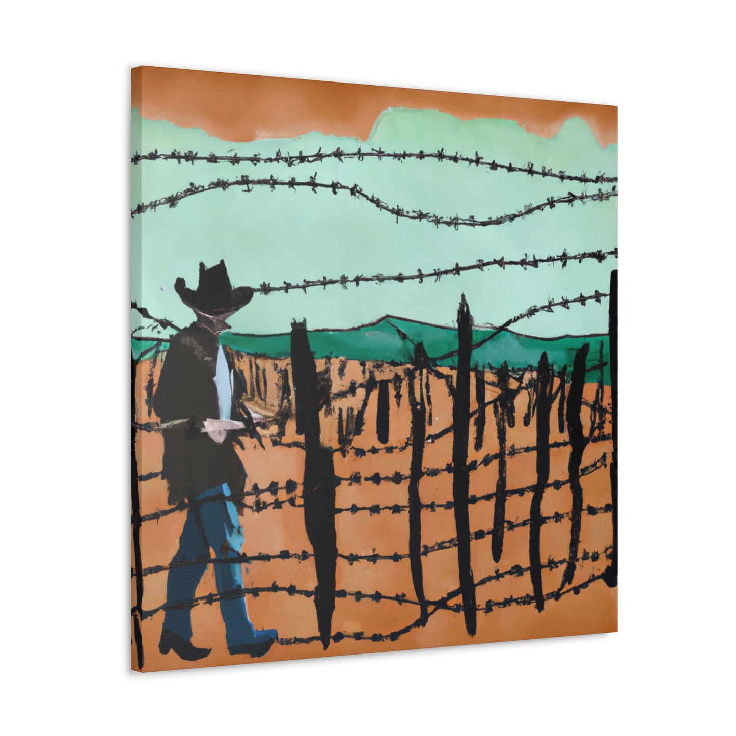 Barbed Wire Discourse. - Canvas