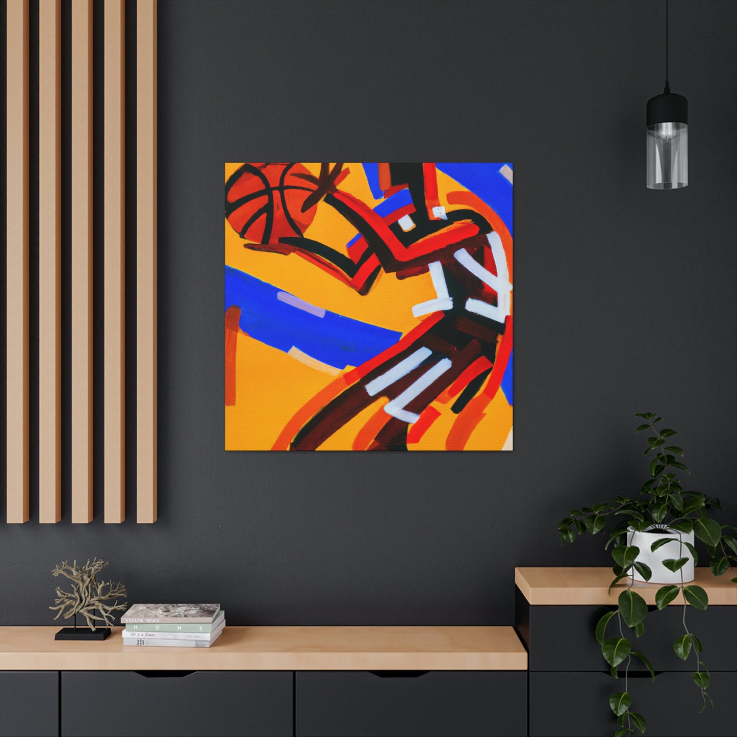 Basketball in Abstractions - Canvas