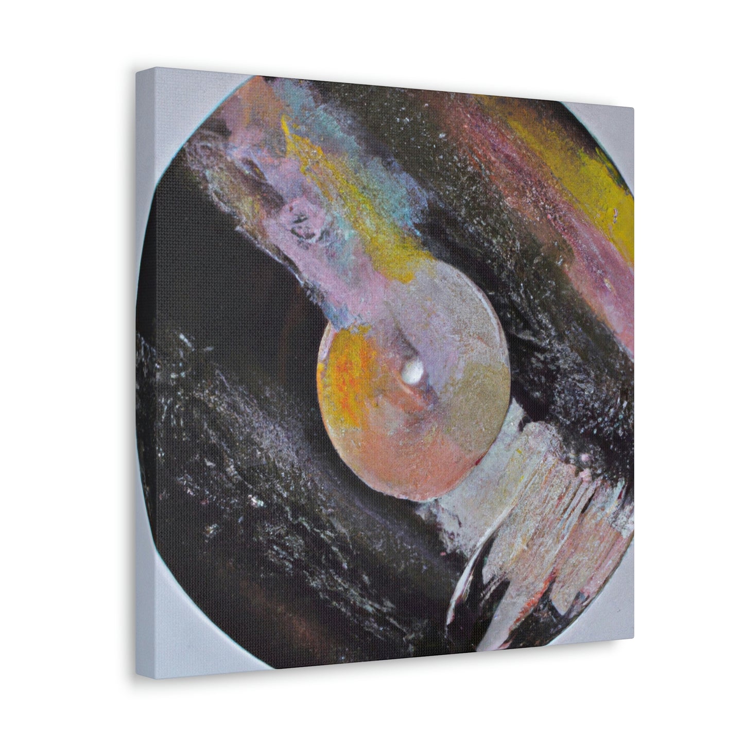 Vinyl Records Ablaze - Canvas