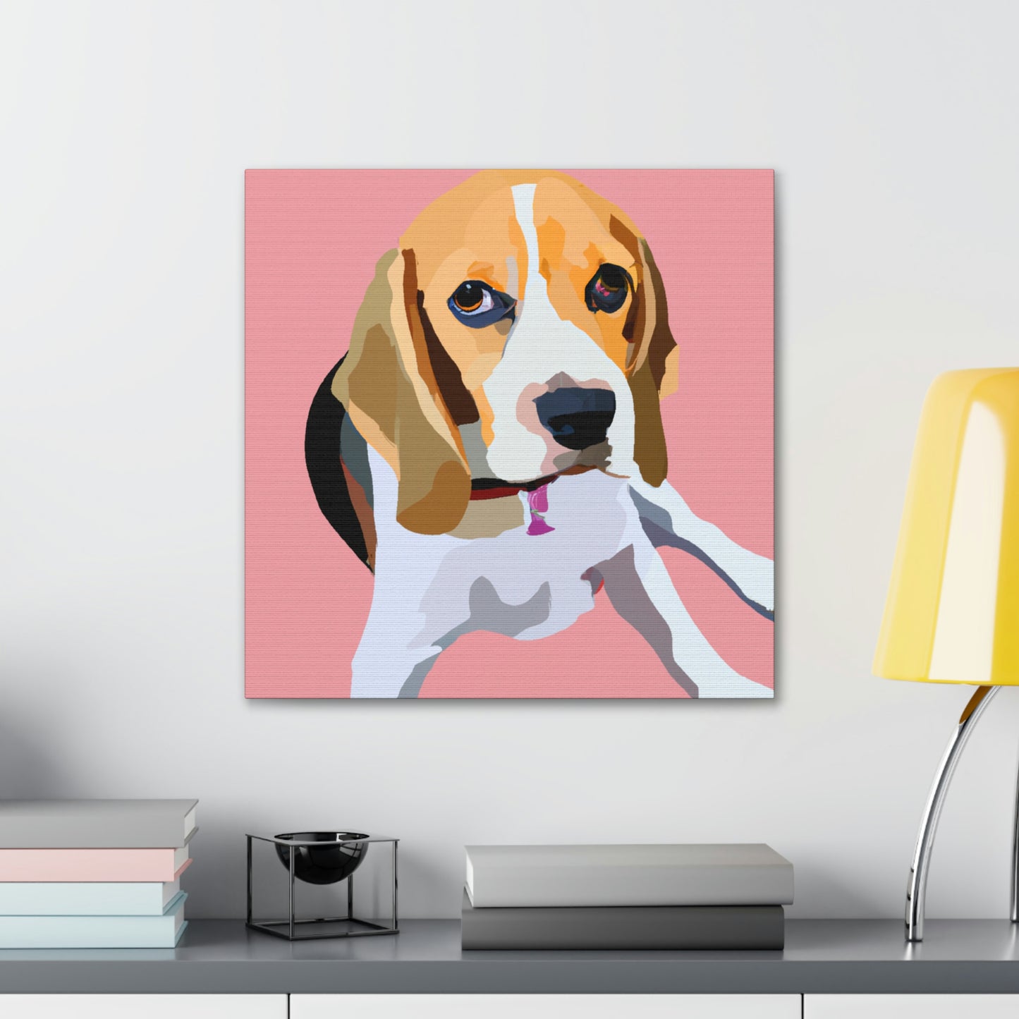 "Regal Beagle Minimalism" - Canvas