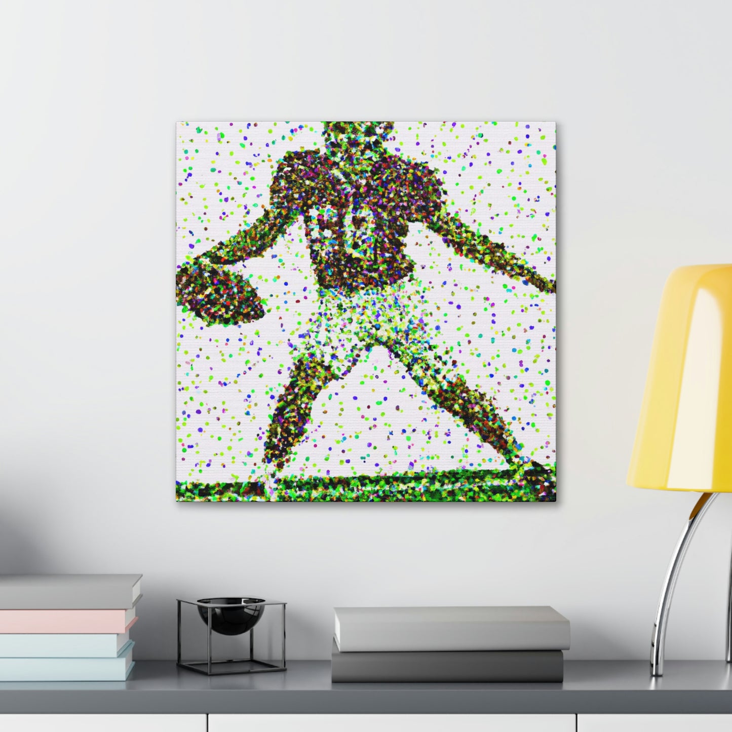 Football in Pointillism - Canvas