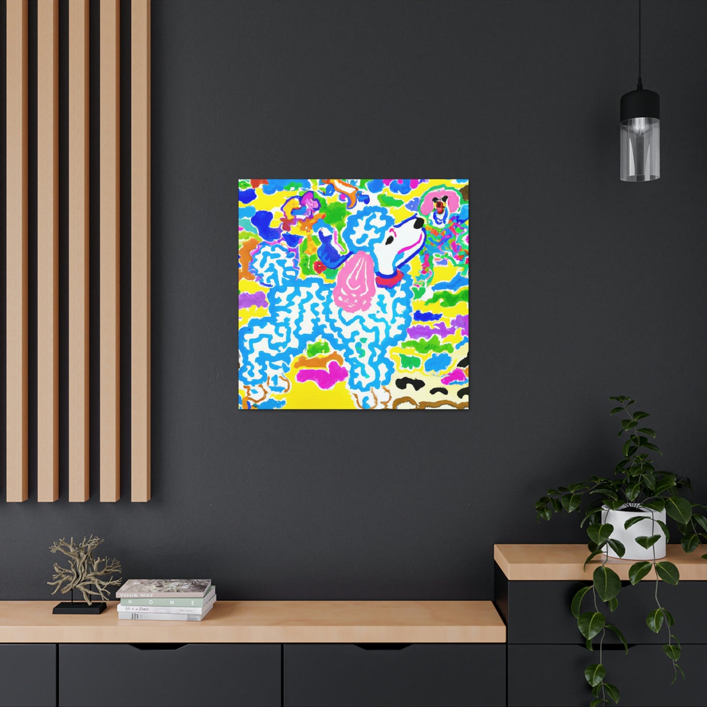 Poodle in Baroque Style - Canvas