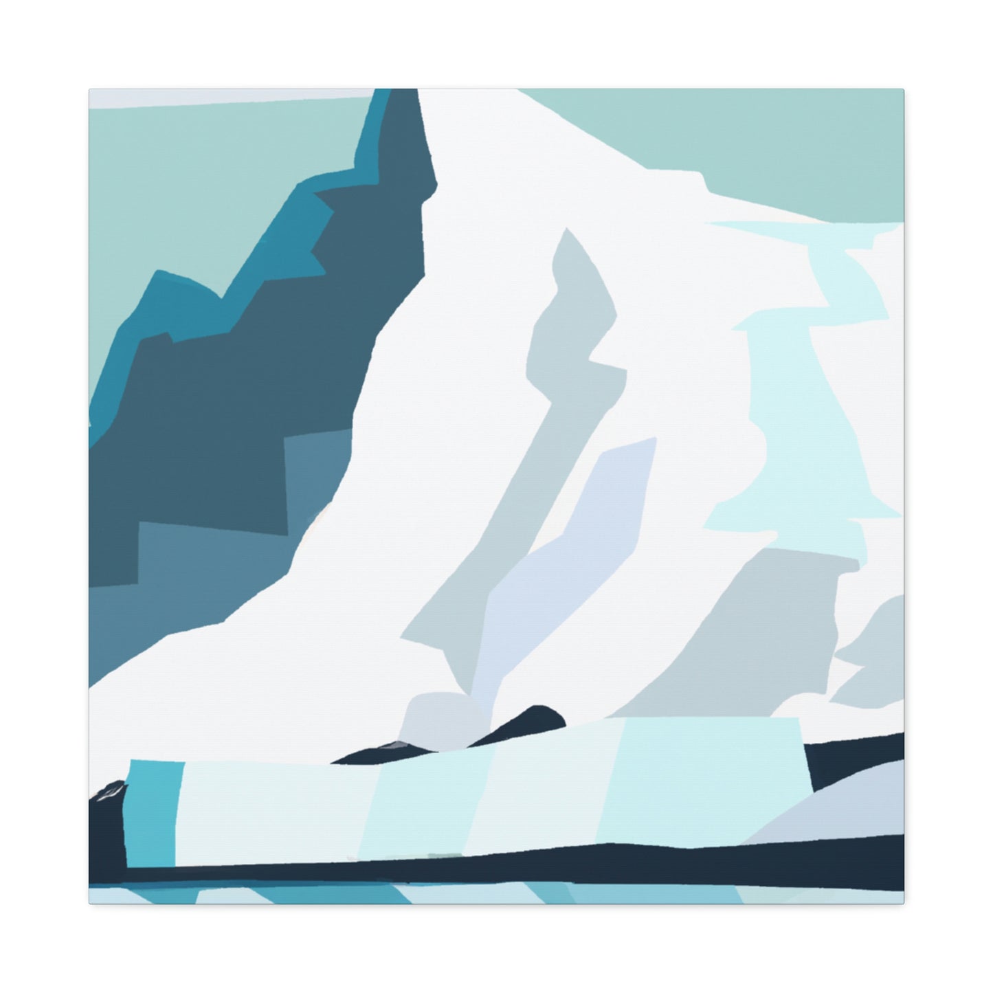 Glacial Minimalism Art - Canvas