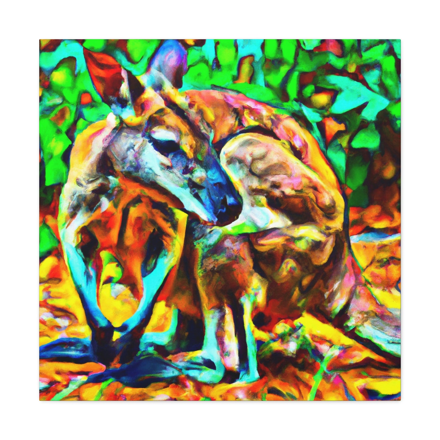 Wallaby in the Wild - Canvas