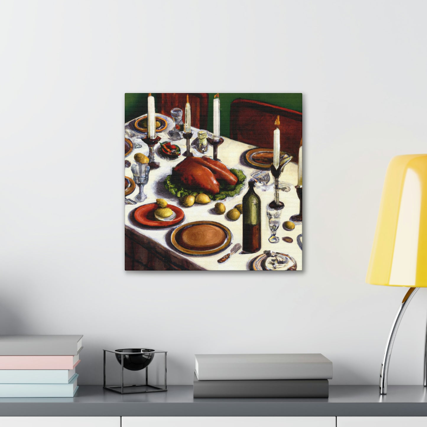 Family's Evening Meal - Canvas