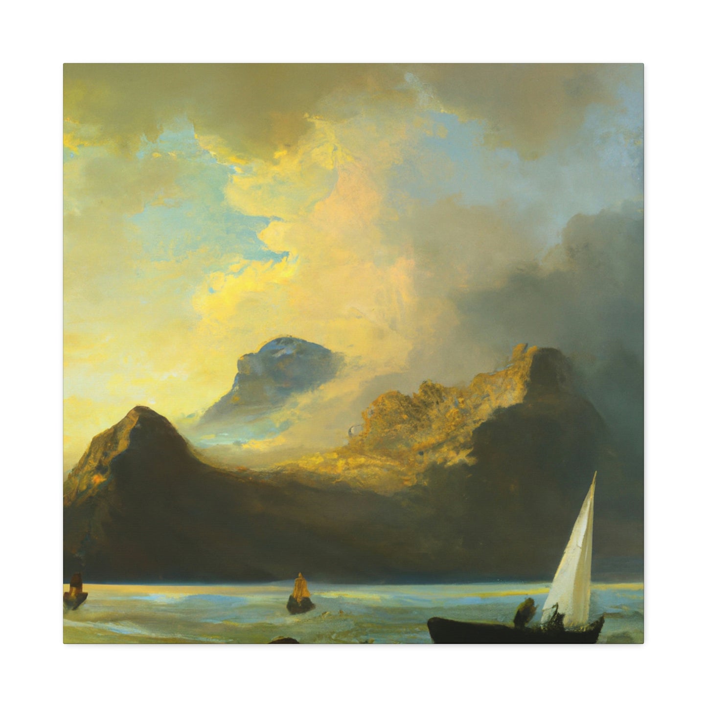 "Dinghy at Dawning Light" - Canvas