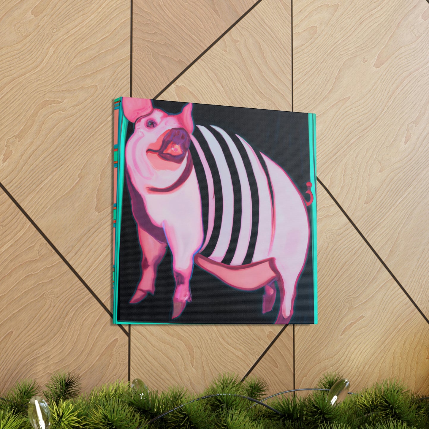 Pig of Mirrors Shine - Canvas