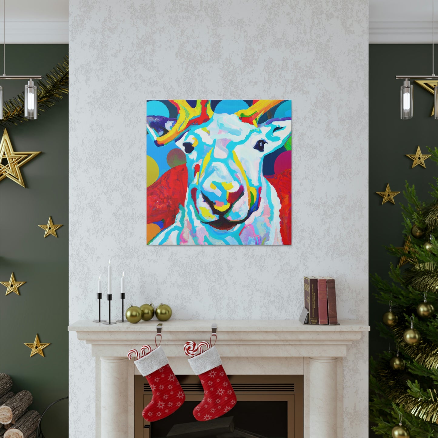 "Reindeer Pop Artistry" - Canvas