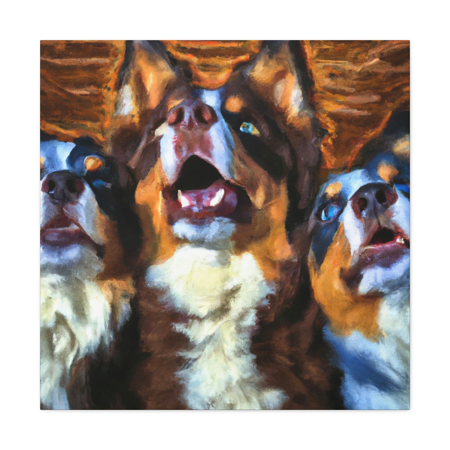 Aussie Shepherd Majesty - Canvas