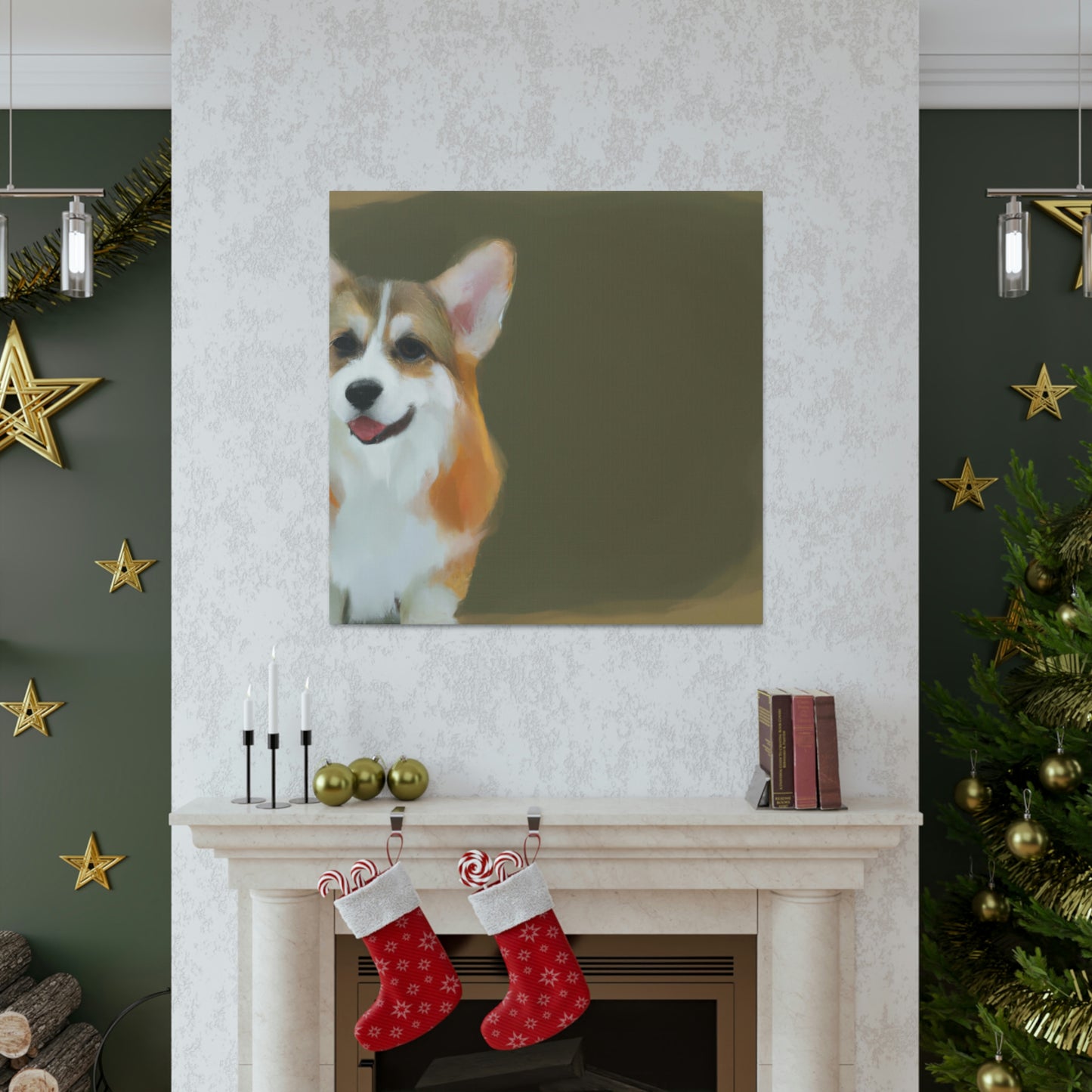 "Companionship of Corgis" - Canvas