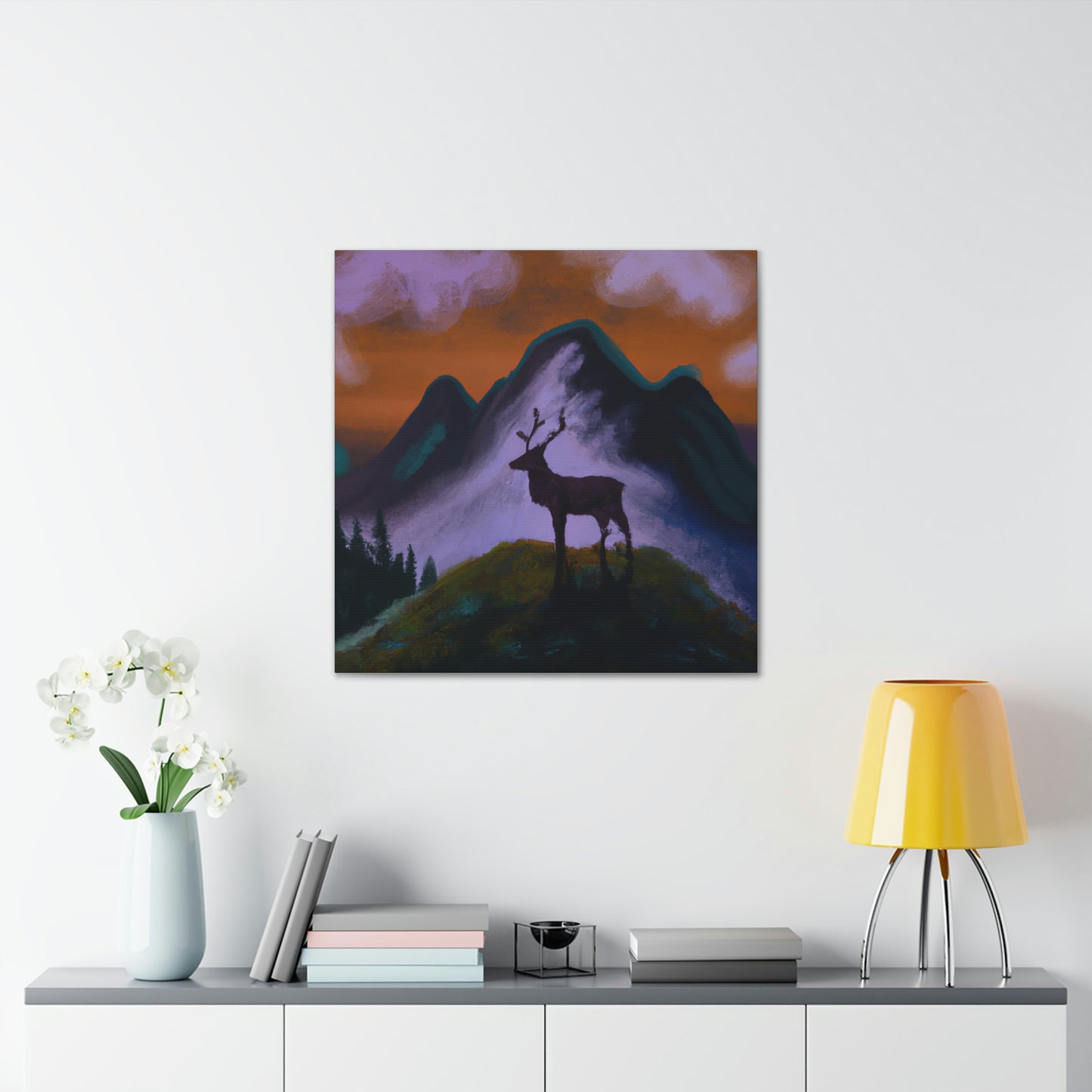 Deer in Expressionism - Canvas