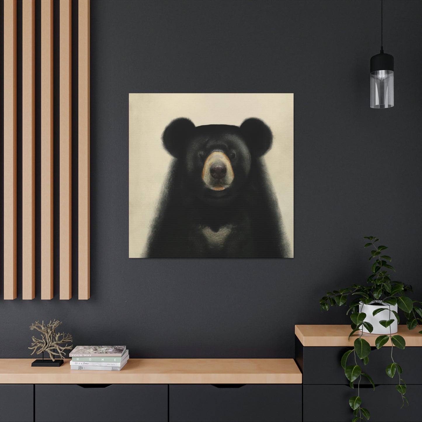 "Asiatic Black Bear Soul" - Canvas