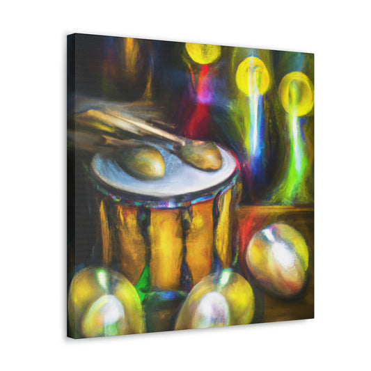 Bongos in Moonlight. - Canvas