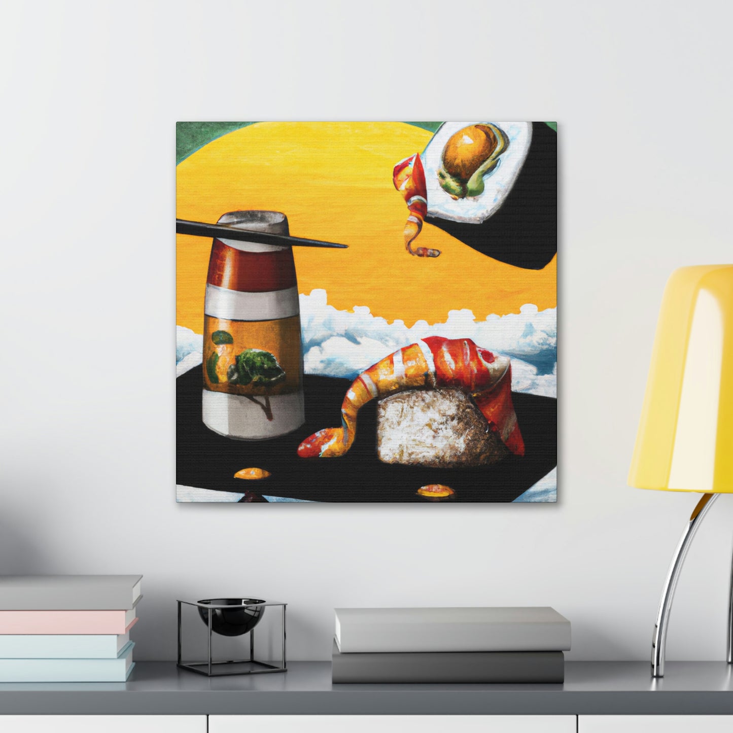 "Sushi in Surrealism" - Canvas