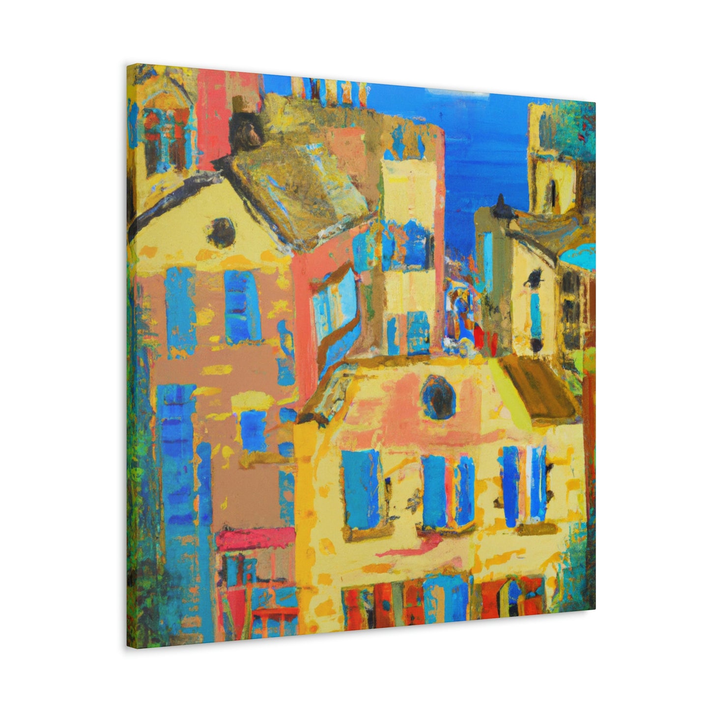 "Mediterranean Brilliance Ablaze" - Canvas