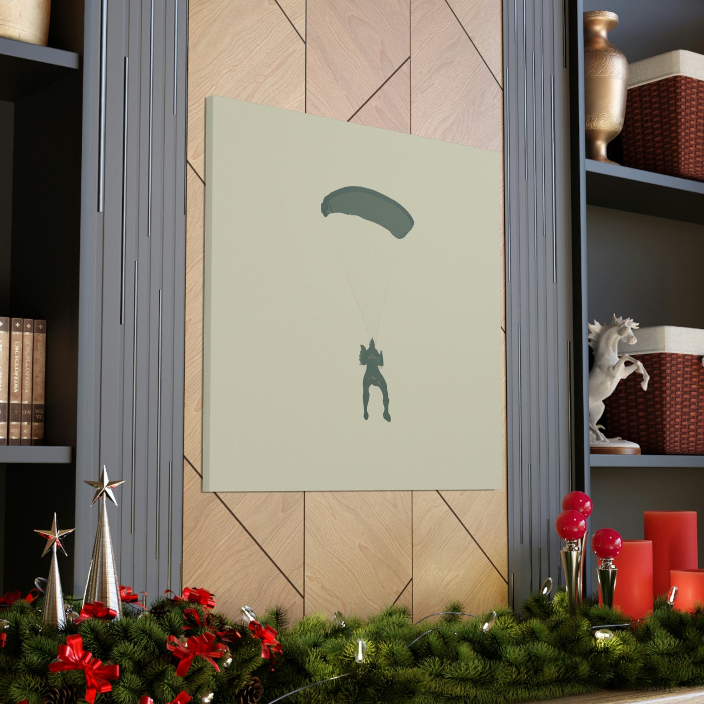 "Paratrooper in Flight" - Canvas